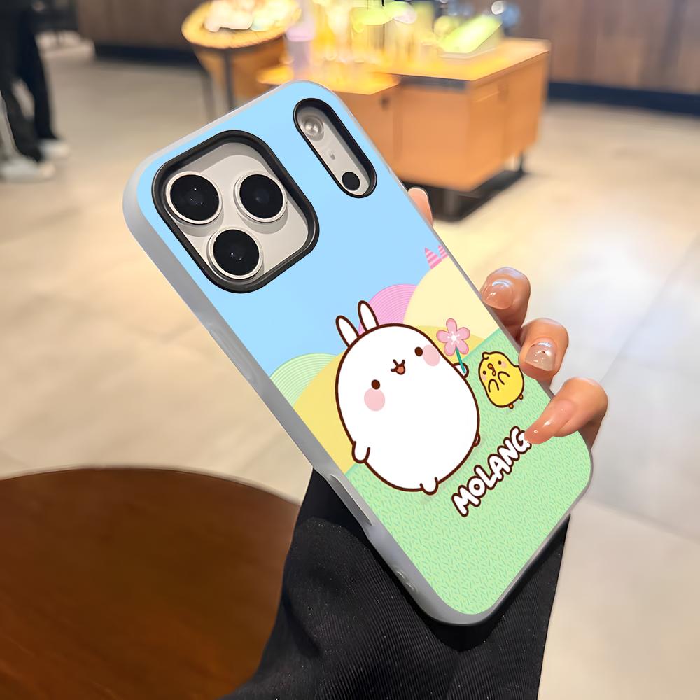 

Мультяшный чехол для телефона M-Molang Для IPhone 17 Air 16 E 15 14 Plus 13 12 11 Pro Max Желейный 2 в 1 Защитный чехол iPhone17 Pro Max