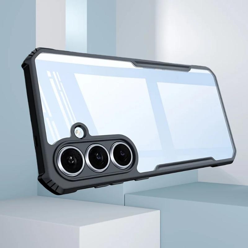 Funda Dura de TPU Transparente Minimalista para Samsung Galaxy A57/37/27/17/07 A56/36/26/16/06 A55/35/25/15/05S S26 Ultra Plus S25Edge S25/24/23FE Cubierta a Prueba de Golpes