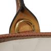 Used 12768 Le Pannier Pliage S 10144HZB035 7922 Canvas Basket Bag 2-Way Shoulder Bag with Hose, Brown, Women's from