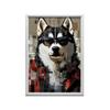Plakat Husky W Okularach Plakat Husky W Okularach, 70X100 Cm, Rama Aluminiowa Czarna, Papier Matowy 230 Gsm