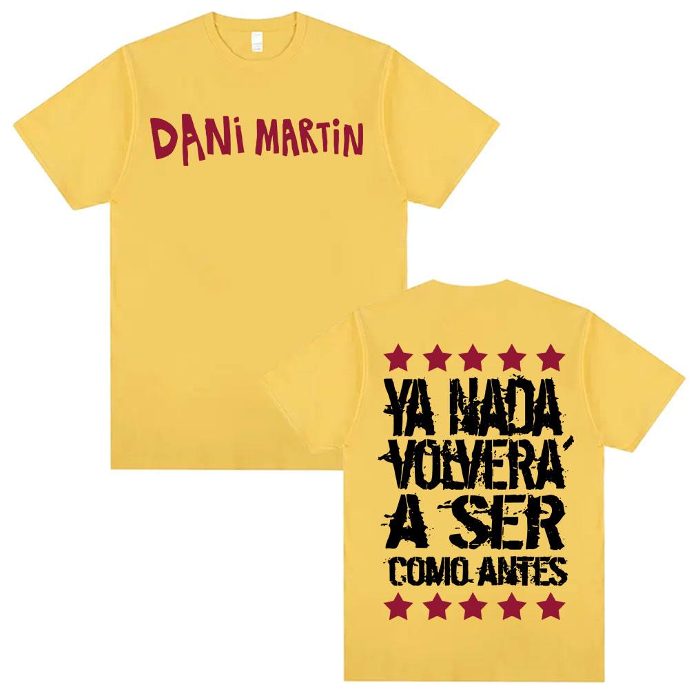 

Rapper Dani Martin Album Graphic 100%cotton men s shirt Y2k Hip Hop O-Neck Short Sleeve women s summer fashion oversized Tshirt M