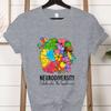 Teacher Autism Tshirt Floral Neurodiversity Celebrate The Spectrum Graphic T Shirts Clothing Autism Awareness Shirt for Women