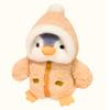 Miaomyao Plush Fluffy Soothing Birthday Gift for Kids and 25cm Toy, Penguin, Item, Adults, (Brown)