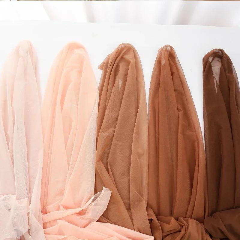 0,5 m/1 m/5 m Weicher Power-Stretch-Meshstoff zum Nähen von Tanzkleidern, Brautkleidfutter, Eng anliegende Bühnenkostüme, Moskitonetz