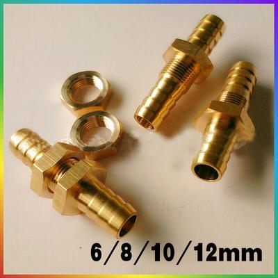 12 mm Tuyau Queue cloison connecteur en laiton pour carburant Air eau Etc 1//2/"