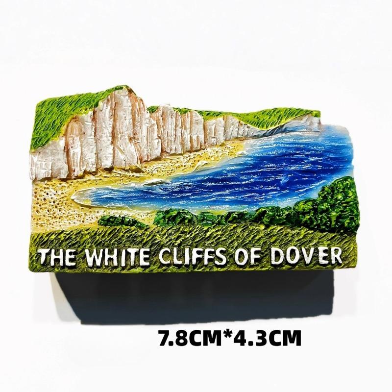

United Kingdom Travel Souvenirs English Channel The White Cliffs of Dover Fridge Magnets London Edinburgh Fridge Stickers Gifts