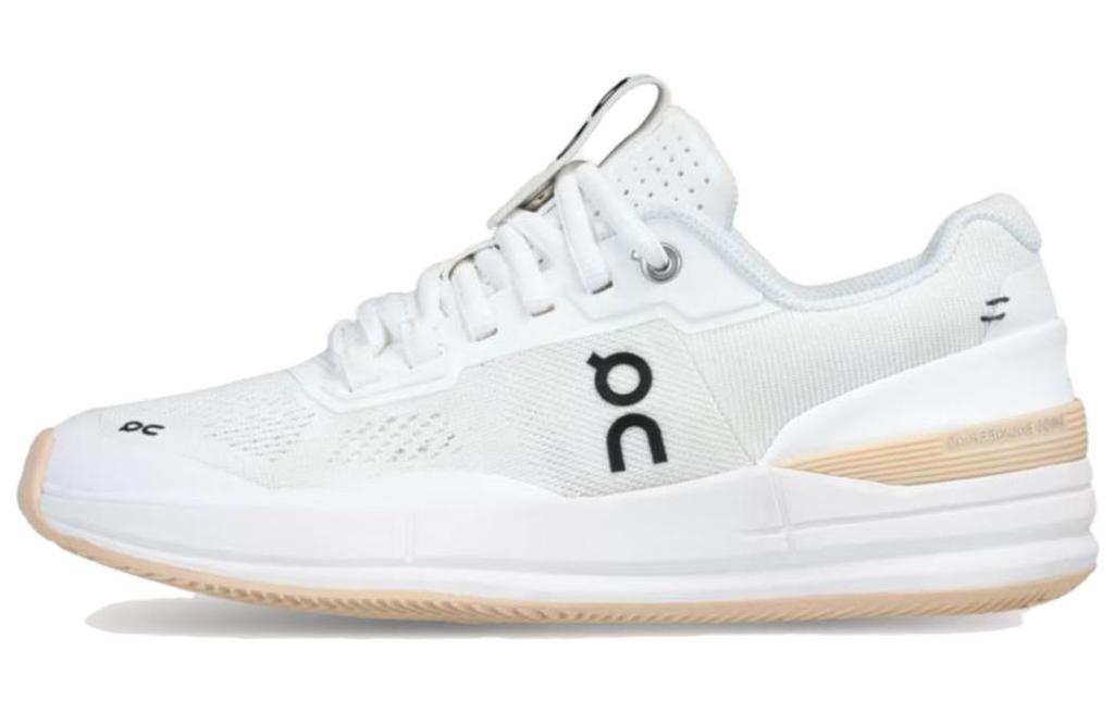 On The Roger Pro Comfortable Cushioning Low Top Running Shoes Women's White 3WD10601533