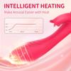 G Spot Couple Vibrator with Heating Function for Clitoris G-spot Stimulation APP Remote Control Vibrator Dildo with 10 Vibrating for Women Couple