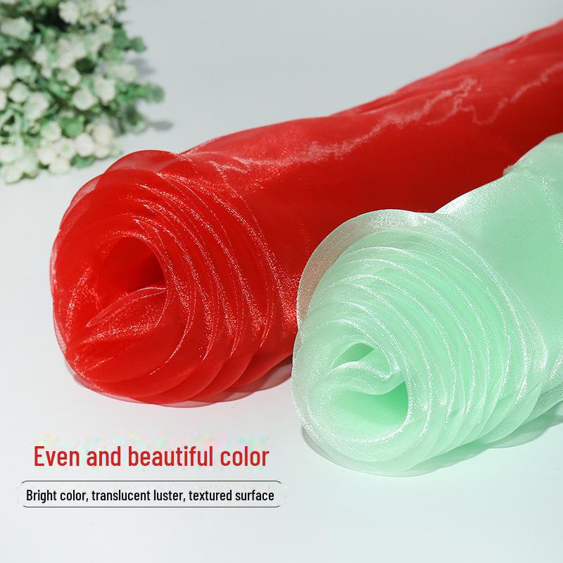 Verschlüsselter Glitzer-Organza Transparentstoff für Babykleider und Hochzeitsdekoration