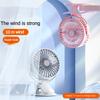 Electric Mini Hand Clip Fan USB Rechargeable Table Fan Clip-on Type Portable Mini Desk Fans Air Conditioner Hanging Fan Bedroom