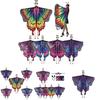 Colorful Butterfly Wings With Hood And Antennas For Stage Performance Fantasy And Whimsical Theme For 18-24 Year Olds Characters)