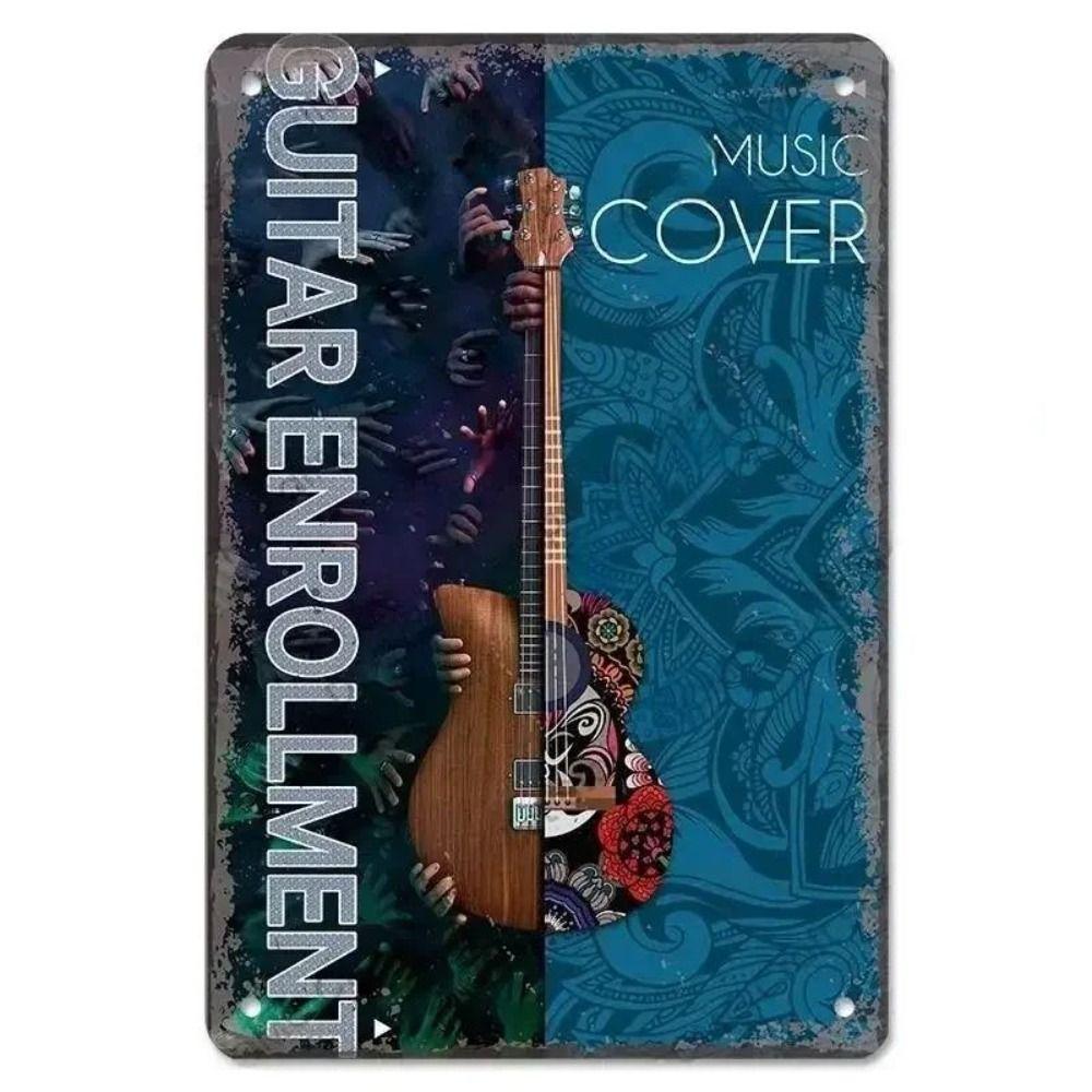 "Let The Music Be Your Master" Music Theme Metal Panel Wall Decor