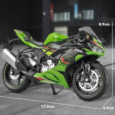 2025 Kawasaki Ninja ZX-6R Cross-country Motorcycle Model Alloy Racing Simulation Metal Street Motorcycle Model Gift For Children