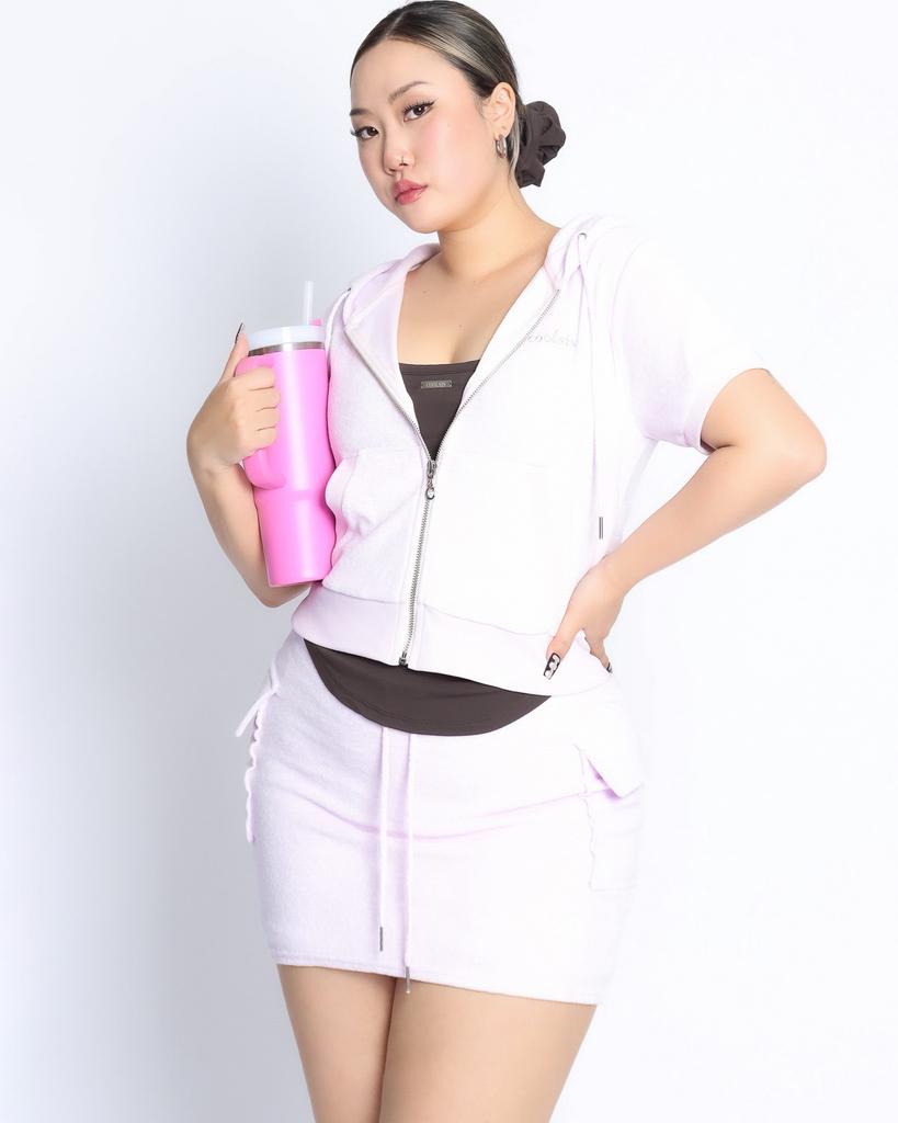 Cs Soft Terry Hoodie Zip-016 (Pink)