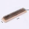 Stainless Steel Wire Brush Industrial Rust Removal Large Floor Brush Head Factory Courtyard  Deck Road Moss Hard Bristle Cleaner