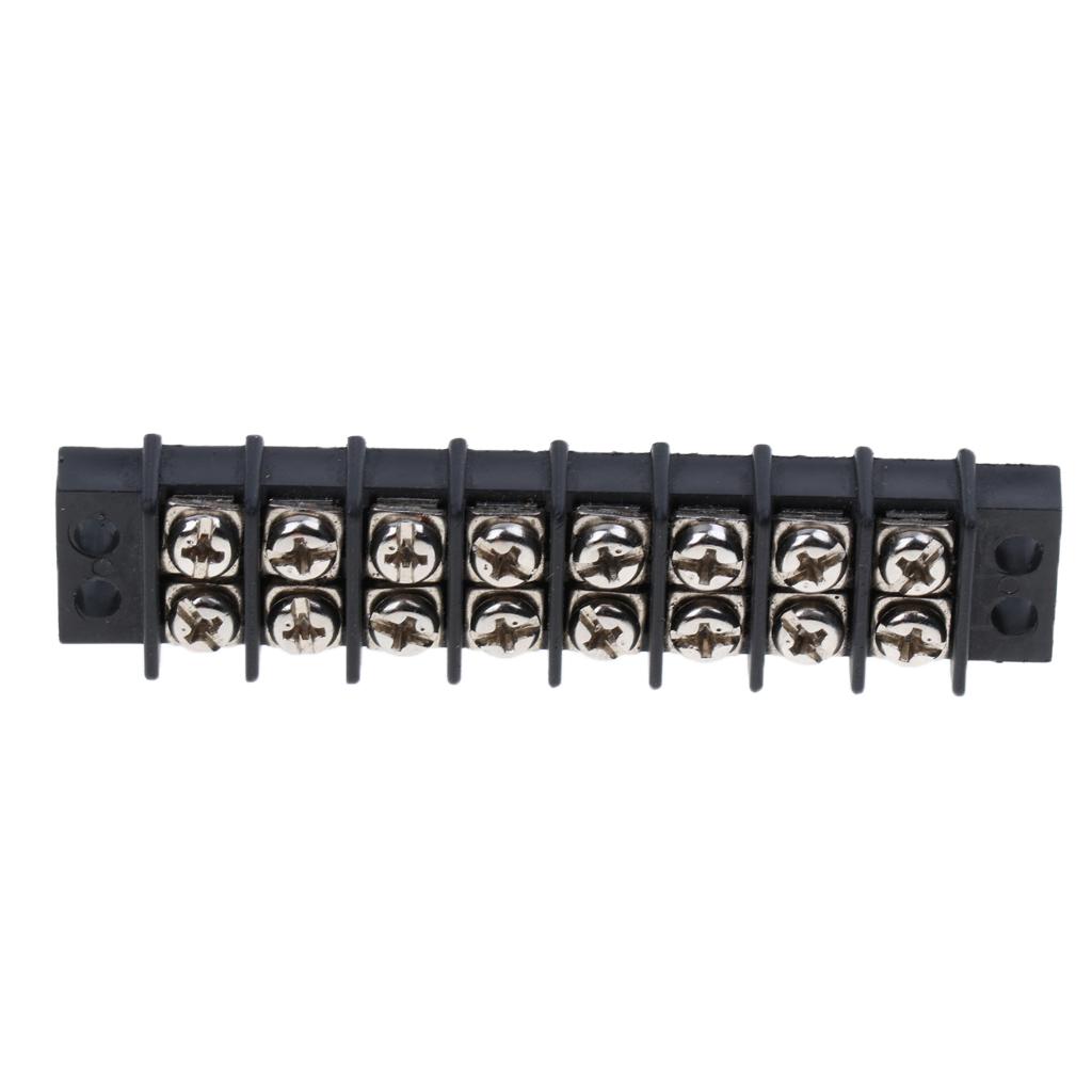 Marine Boat RV 12V 30A 8 Ways Screw Terminal Block Bus Bar Splits 1 In 8