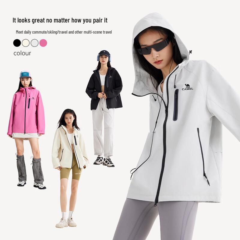 Camel Women's Outdoor Windbreaker Jacket