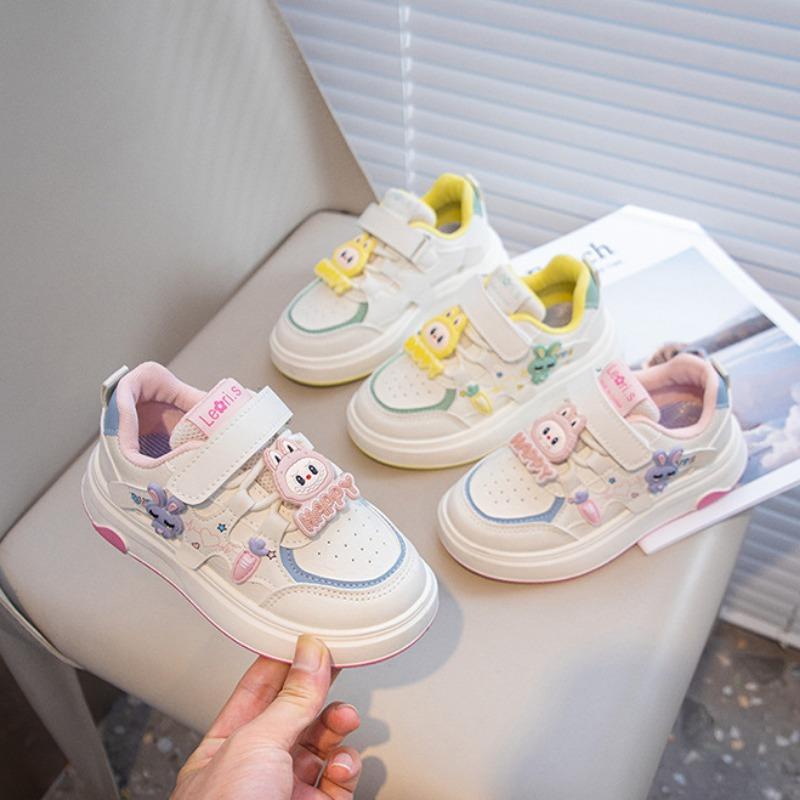 Girls' Velcro Cartoon Casual Shoes Student Sports Shoes Boys' Non-slip Shoes