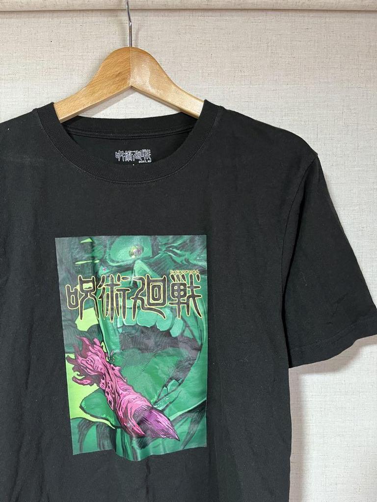 [USED] Vintage Jujutsu Kaisen anime print T-shirt featuring Ryoumen Sukuna, unisex streetwear