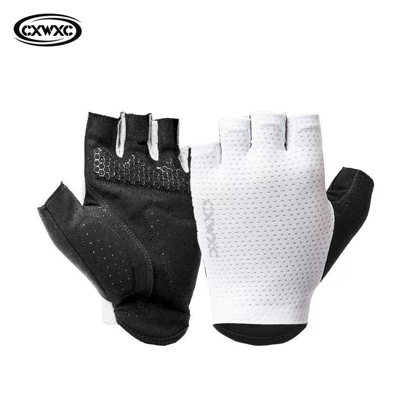 Cxwxc Cycling Gloves Half-Finger Summer Mountain Road Bike Gloves Short-Finger Non-Slip Shock-Absorbing Breathable G06