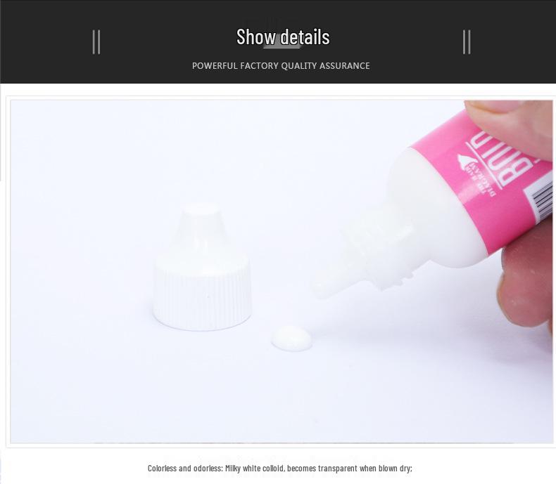 Multi-Color Anti-Allergy Invisible Water-Based White Glue for Scalp Use