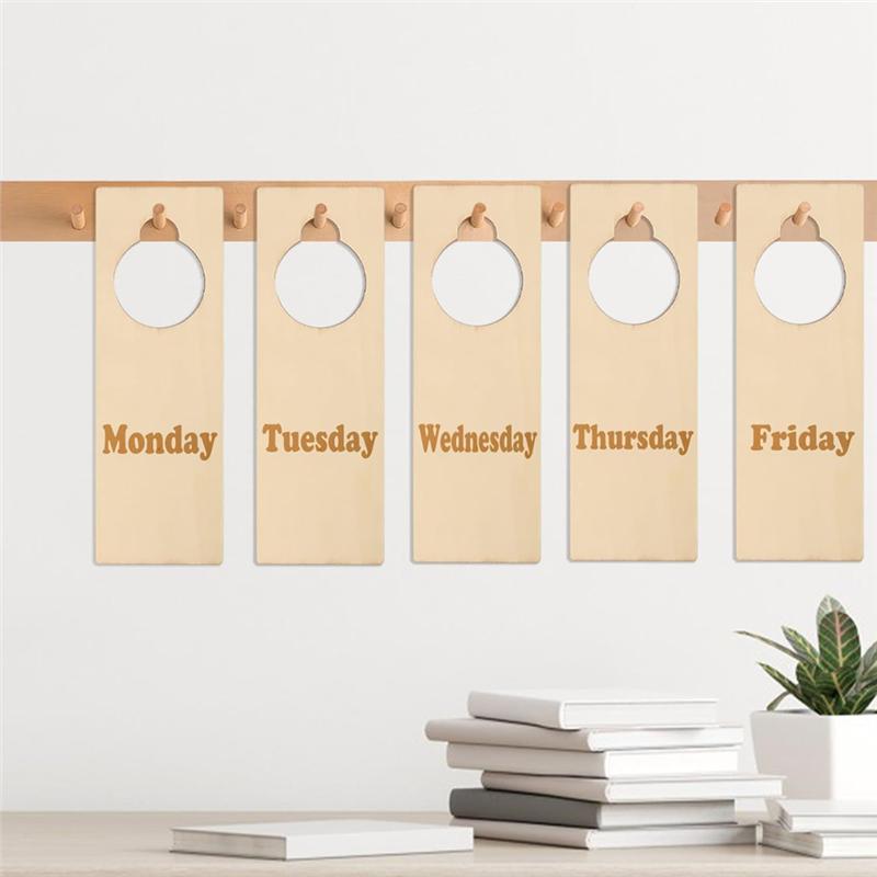 Versatile 20PC Unfinished Wood Door Knob Hanger Door Knob Signs For Painting DIY Craft Home Office Hotel Decoration Business Use