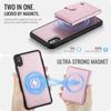 For iPhone XS 5.8 inch/iPhone X Case JEEHOOD J09 RFID Blocking Card Holder Leather Back Phone Cover Compatible with MagSafe