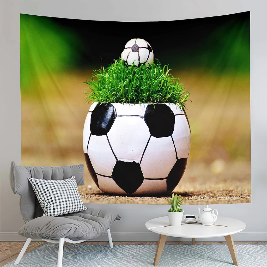 Football Tapestry, Stadium   Fans  Art Living Room Bedroom Wall Hanging Tapestry