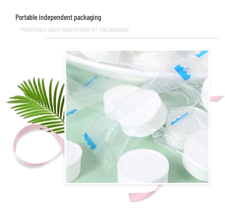 Tragbares Reise-Gesichtswaschhandtuch - Einweg-Komprimierte Schönheits-Reinigungstücher