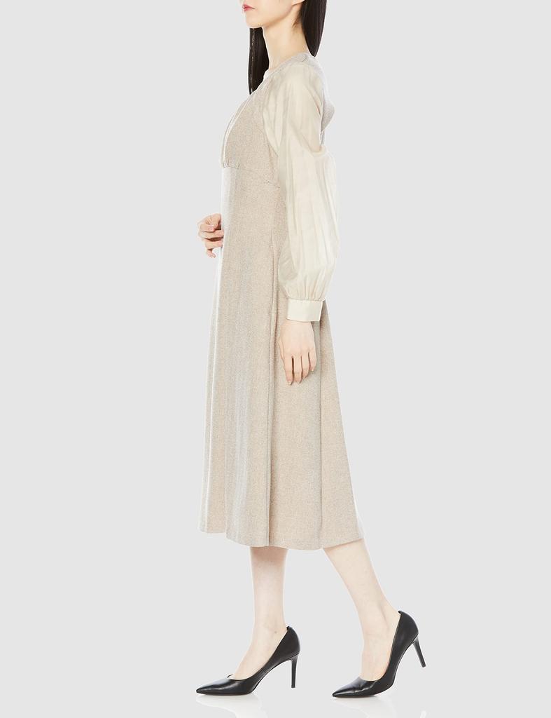 Jill by Jill Stuart Sheer Sleeve Docking Dress