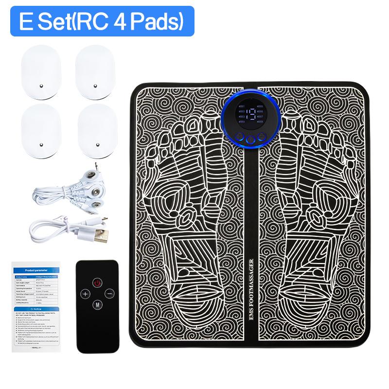 Electric Ems Foot Massager Pad Relief Pain Relax Feet Acupoints Massage Mat Shock Muscle Stimulation Improve Blood Circulation