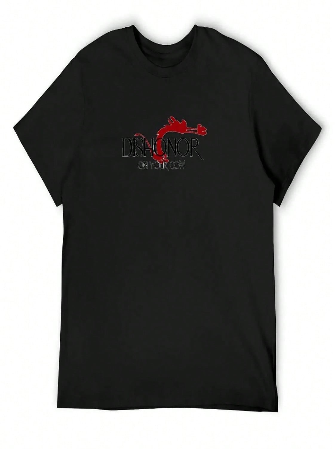 Mushu Dishonor On Your Cow T-Shirt T-Shirts Oversize Cute Tops Blouse Big And Tall T Shirts For unisex S разноцветный