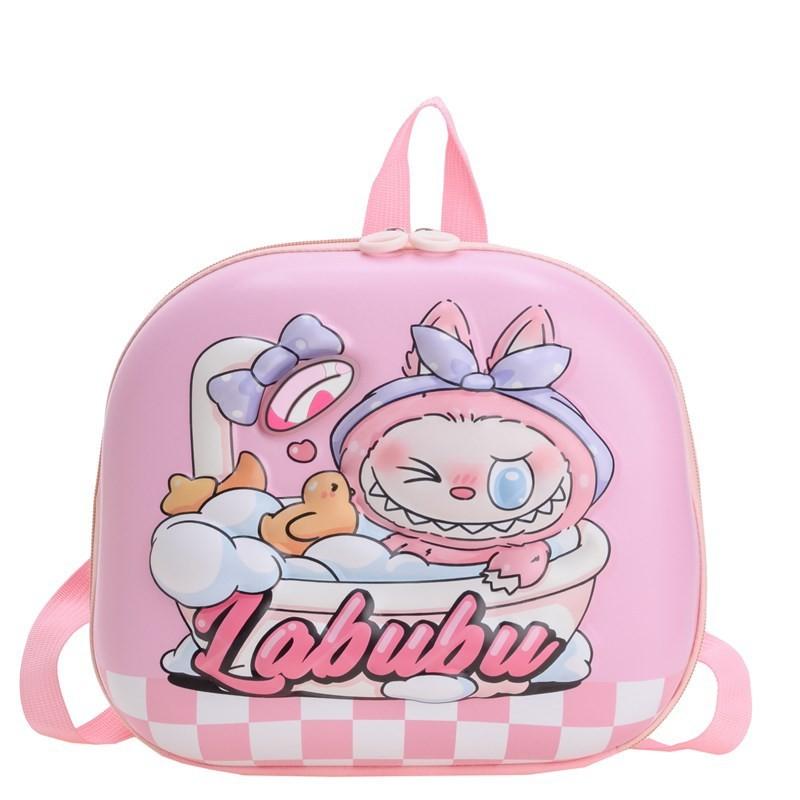 Labubu Cartoon Kids Backpack With Pvc Waterproof Material For Kindergarten Use