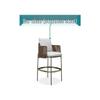 Open-Air Rattan Woven Table & Chair Set for Patio, Balcony & Garden