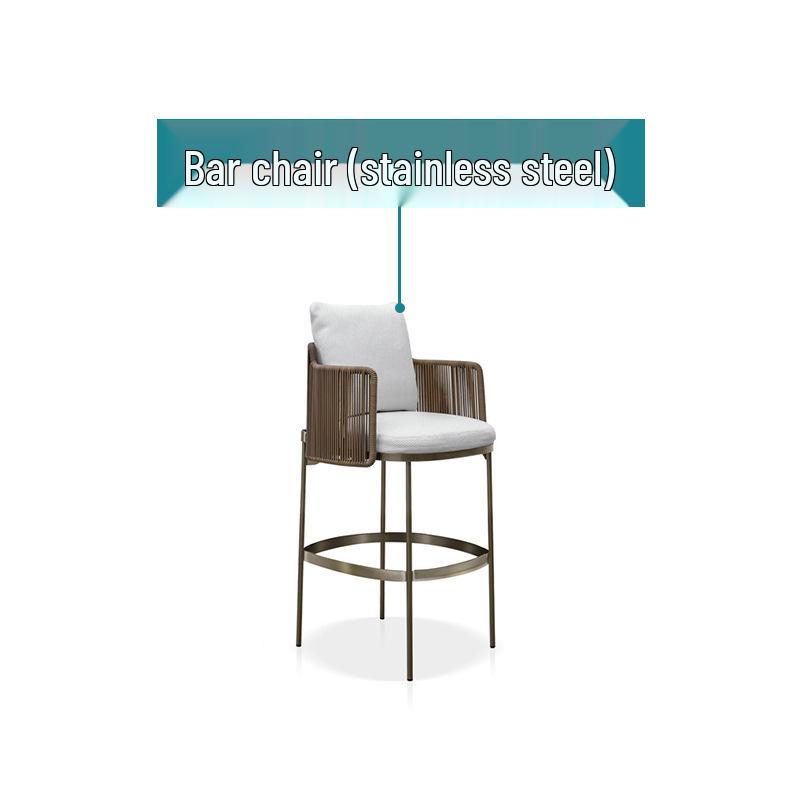 Open-Air Rattan Woven Table & Chair Set for Patio, Balcony & Garden