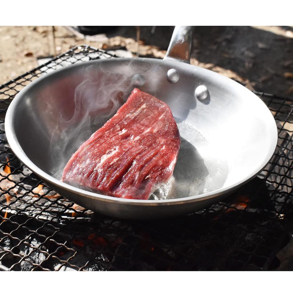 Akao Aluminum DON Frying Pan 24cm Aluminum Handle Die Japan AHL24024 Alloy, (Aluminum Cast)