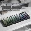 Three Giants SG99 Pro: Three-Mode Bluetooth Mechanical Keyboard with Display, Custom Hot-Swap Keys, Side-Engraved Gradient.