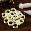 10pcs Anti-Tipping Candle Holder with Drip Protectors, Universal Decorative Stabilizer Rings for Tapers and Candles