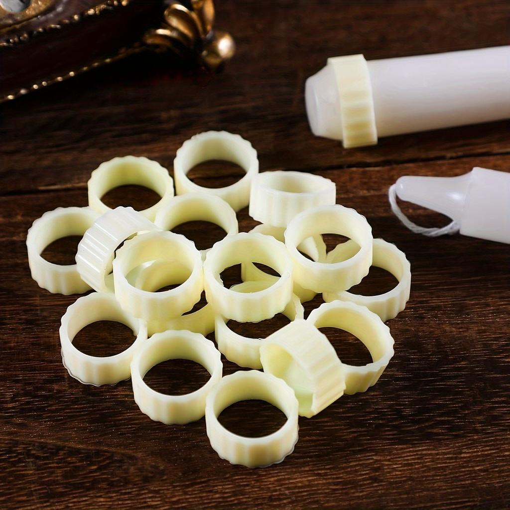 10pcs Anti-Tipping Candle Holder with Drip Protectors, Universal Decorative Stabilizer Rings for Tapers and Candles