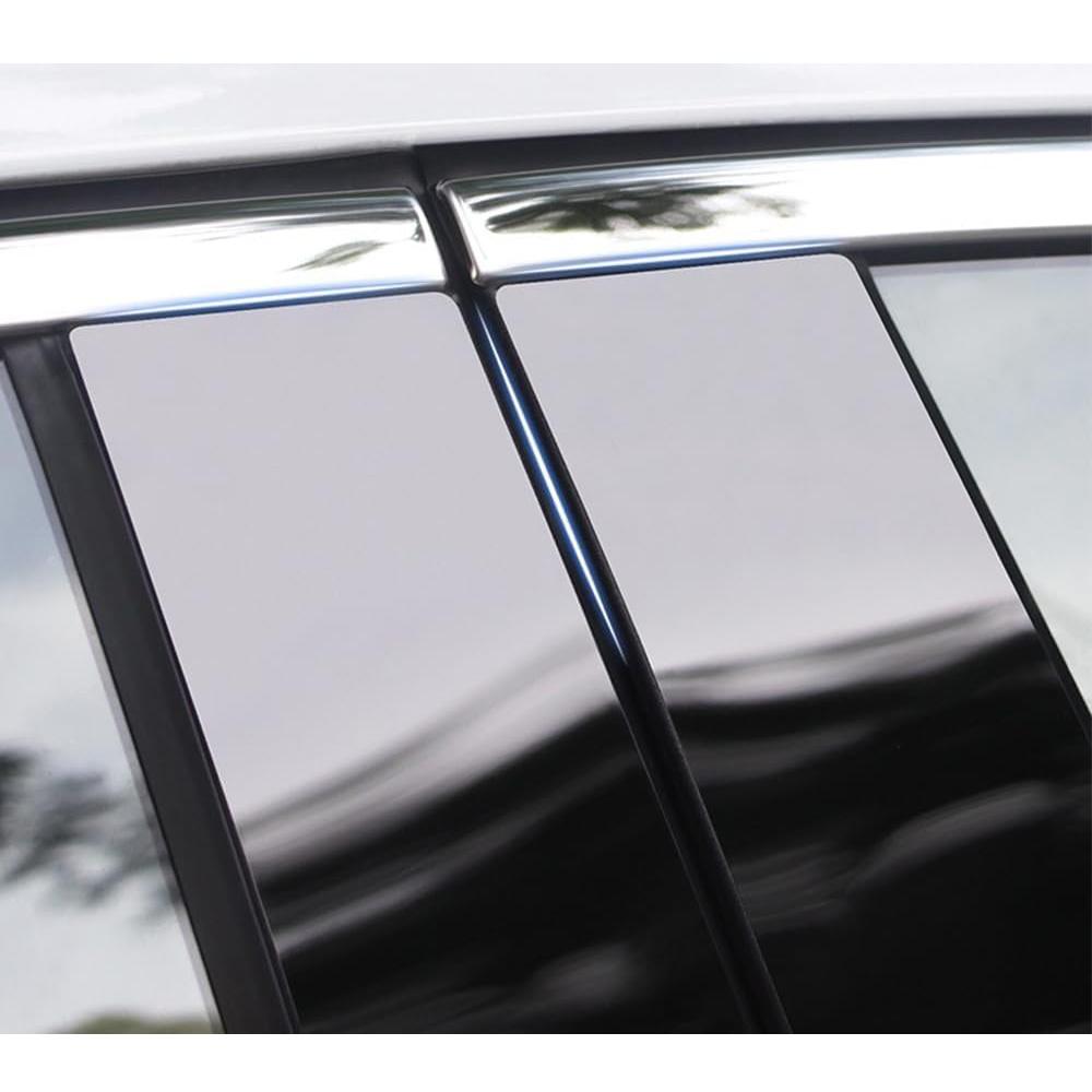 6X Gloss Black Pillar Posts Trim Piano Cover Window For Cadillac Xt5 2017-2023