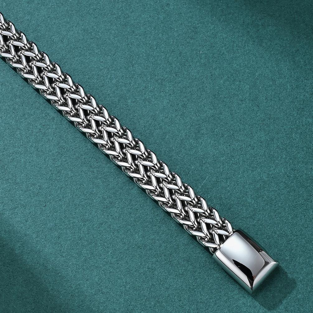 THICK Silver Men' Bracelet Gift For Men