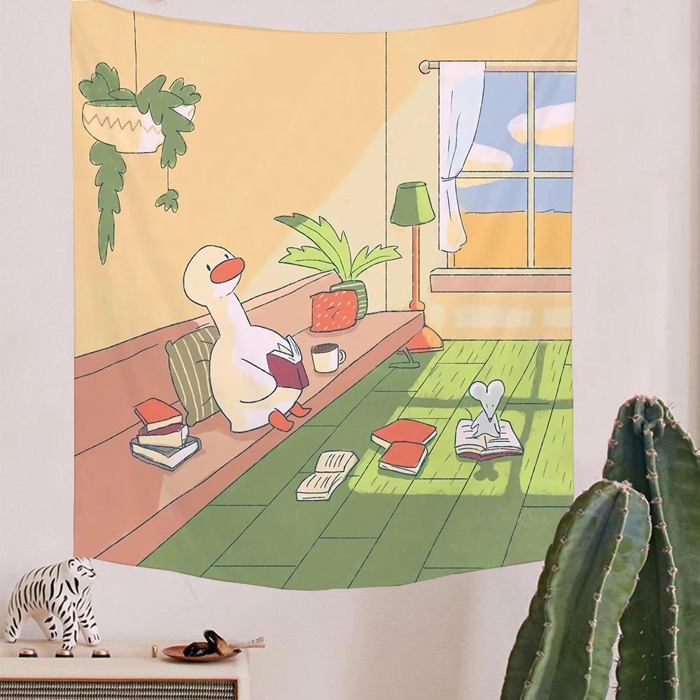 Детский гобелен с рисунком утки в стиле бохо — фото 4