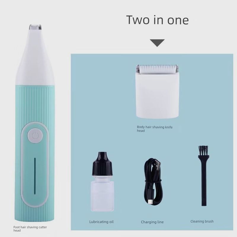 

Pet Shaver Dog Cat Hair Removal Electric Clipper Four-in-One Foot Shaving Electric Suit Cross-Border Pet Supplies Two in one