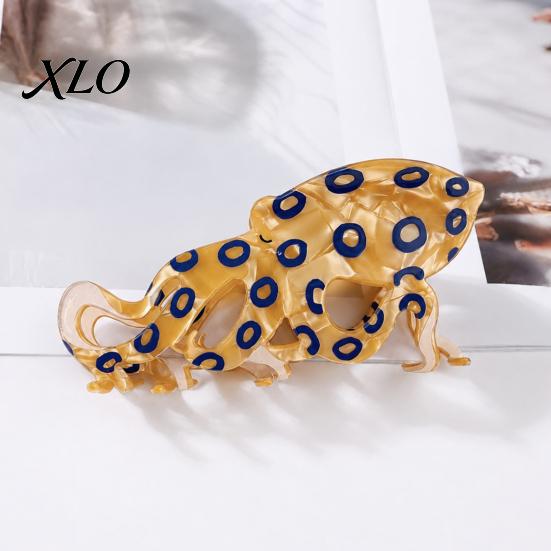 Beach Vacation Hair Claw Sea Animals Clip for Women, Elegant Ocean Theme Hairpin, Versatile Styling Clips Lightweight Fish/Turtle/Conch/Octopus/Whale