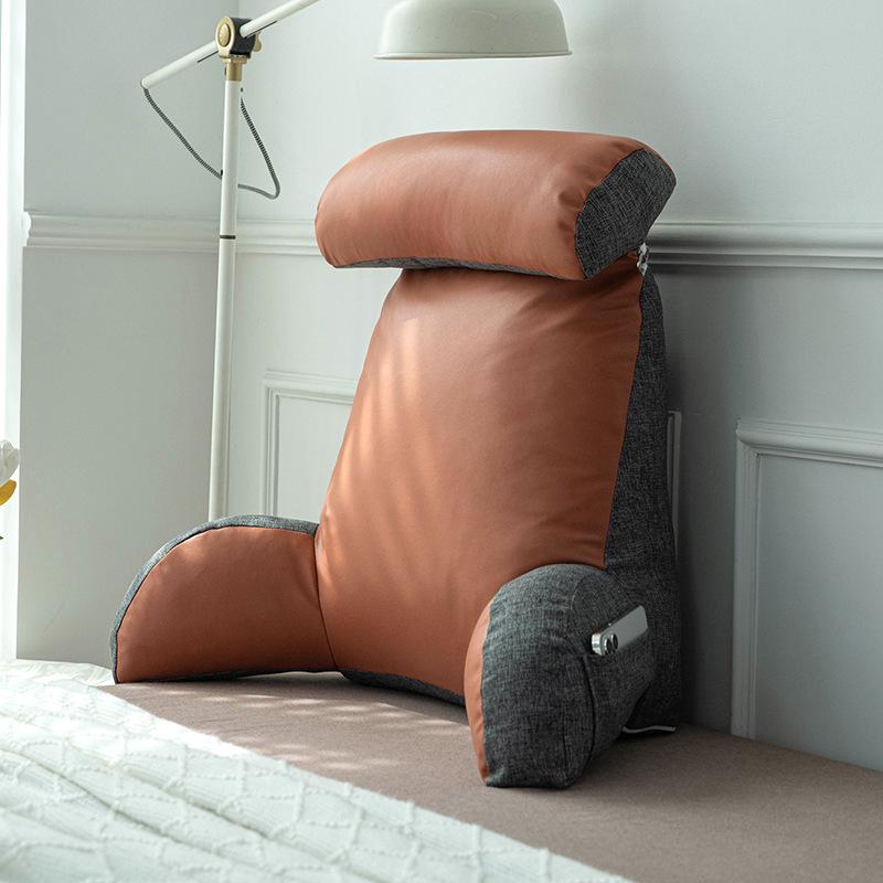 Bedside Soft Pack Backrest Cushion - Neck, Reading, and Lumbar Support Pillow