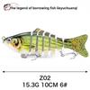7 10cm Multi-section Bait Plastic Hard Bait Fake Bait Simulation Bionic Freshwater Luya Bait