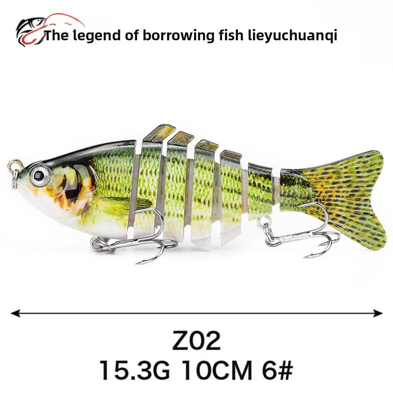7 10cm Multi-section Bait Plastic Hard Bait Fake Bait Simulation Bionic Freshwater Luya Bait