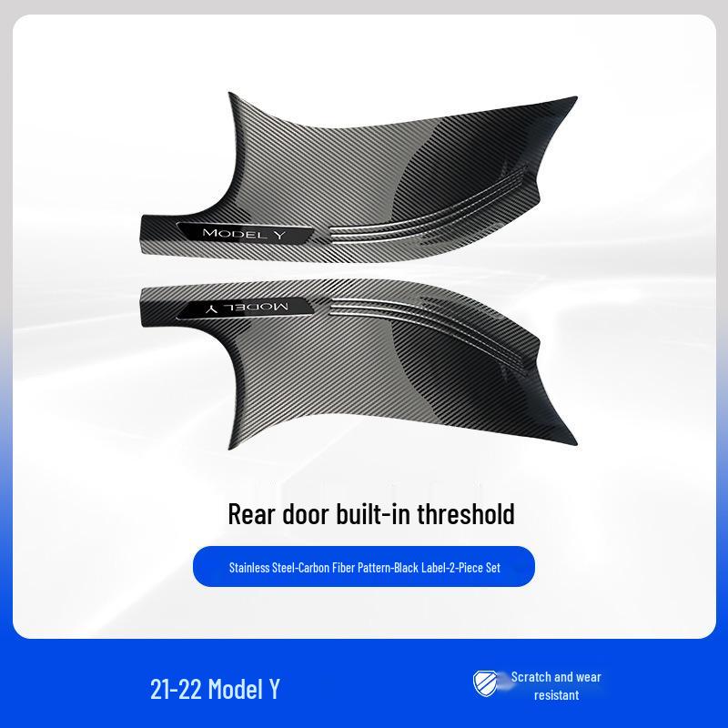 

Stainless Steel Tesla Model 3/Y Sill Strips - Car Modification Welcome Pedal