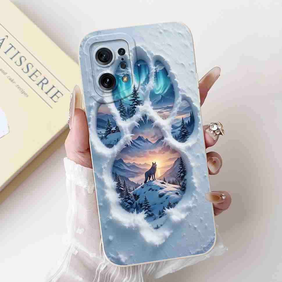 For Oppo Find X5 PFFM10 Cases Cute Cat Print Soft Silicone Back Cover For Oppo Find x5 X5 CPH2307 6.55" Shockproof Phone Casing