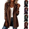 Cardigan casual lung cu mânecă lungă, colorat, cu rever crestat, pentru purtare zilnică